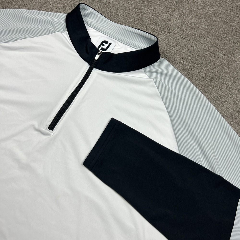 FJ Footjoy Womens 1/4 Zip Pullover Size XL Golf Stretch Performance Sun Protect